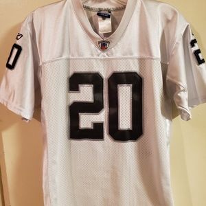 Reebok youth Raiders Jersey size L (stiched)